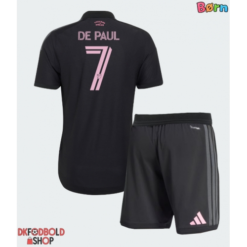 Inter Miami Rodrigo De Paul #7 Udebanesæt Børn 2026-27 Kort ærmer (+ korte bukser)
